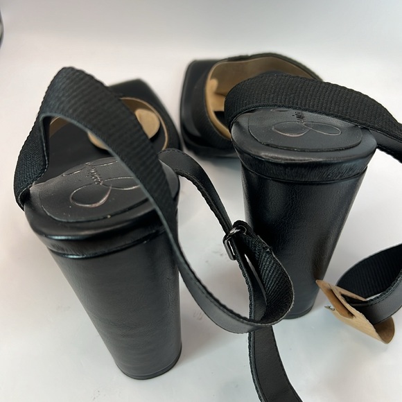 Jessica Simpson Black Wedge Sandals - Picture 4 of 6